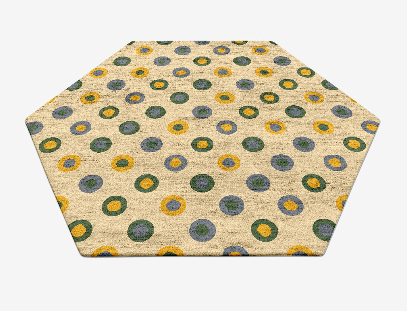 Fay Geometric Hexagon Hand Tufted Bamboo Silk Custom Rug by Rug Artisan