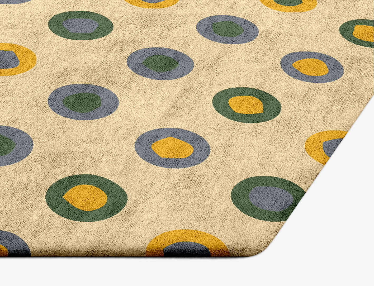 Fay Geometric Hexagon Hand Tufted Bamboo Silk Custom Rug by Rug Artisan