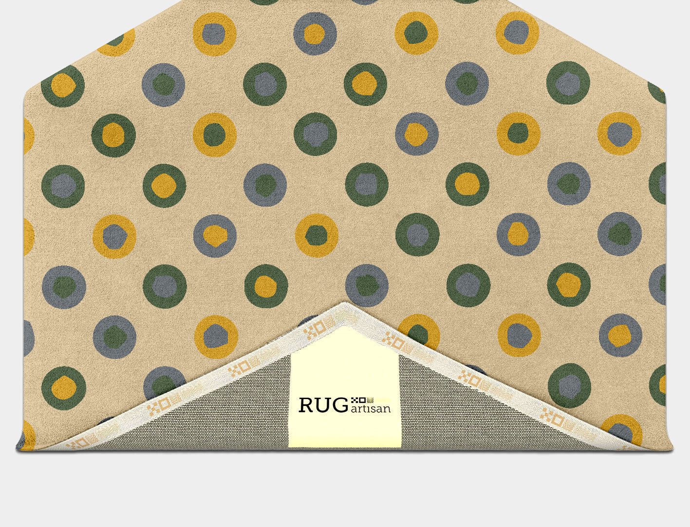 Fay Geometric Hexagon Hand Tufted Pure Wool Custom Rug by Rug Artisan