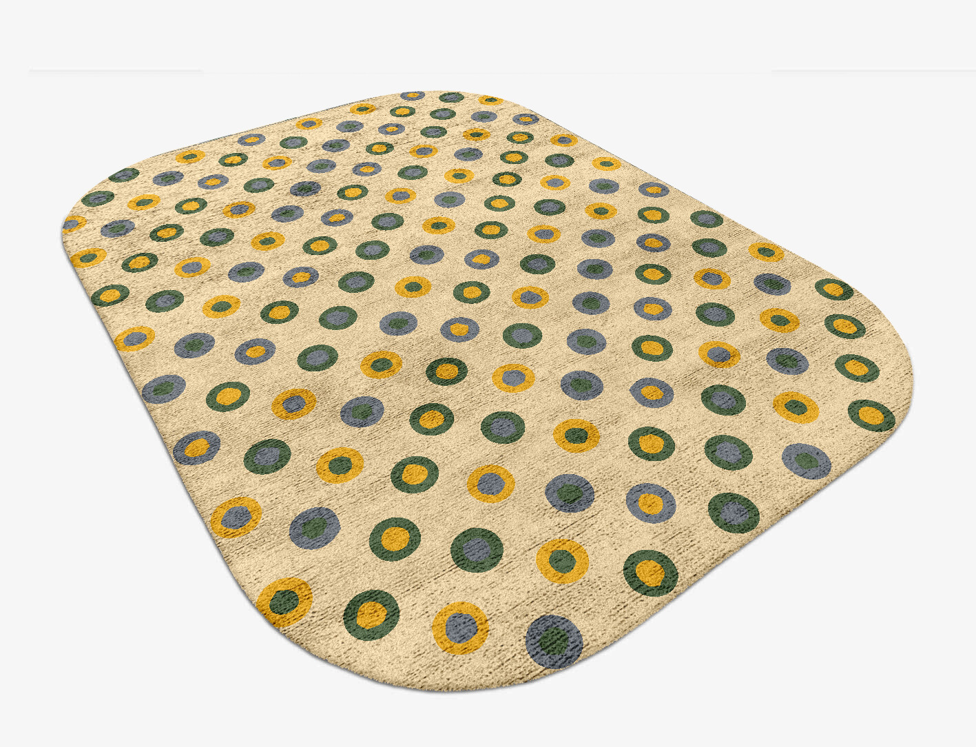 Fay Geometric Oblong Hand Tufted Bamboo Silk Custom Rug by Rug Artisan