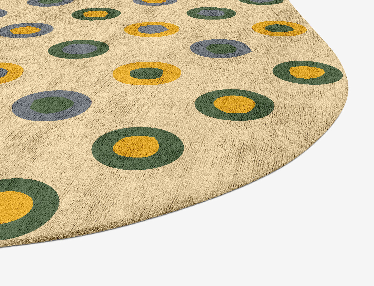 Fay Geometric Oblong Hand Tufted Bamboo Silk Custom Rug by Rug Artisan