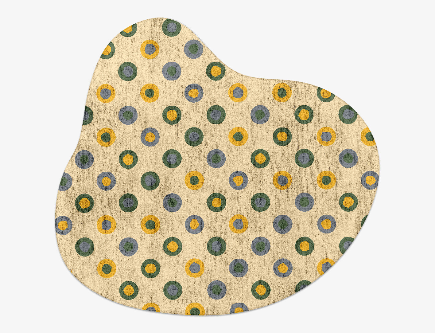 Fay Geometric Splash Hand Tufted Bamboo Silk Custom Rug by Rug Artisan