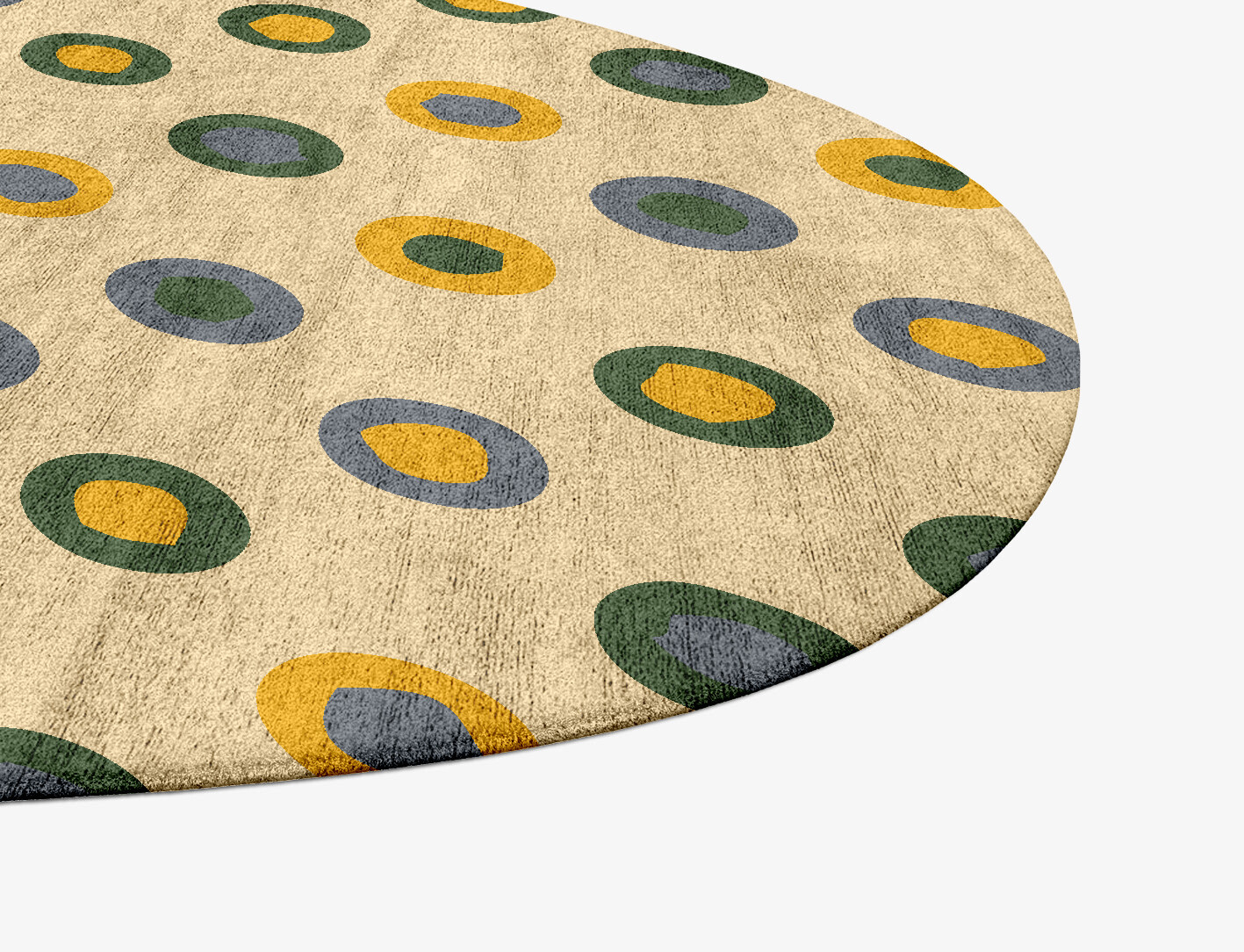 Fay Geometric Splash Hand Tufted Bamboo Silk Custom Rug by Rug Artisan