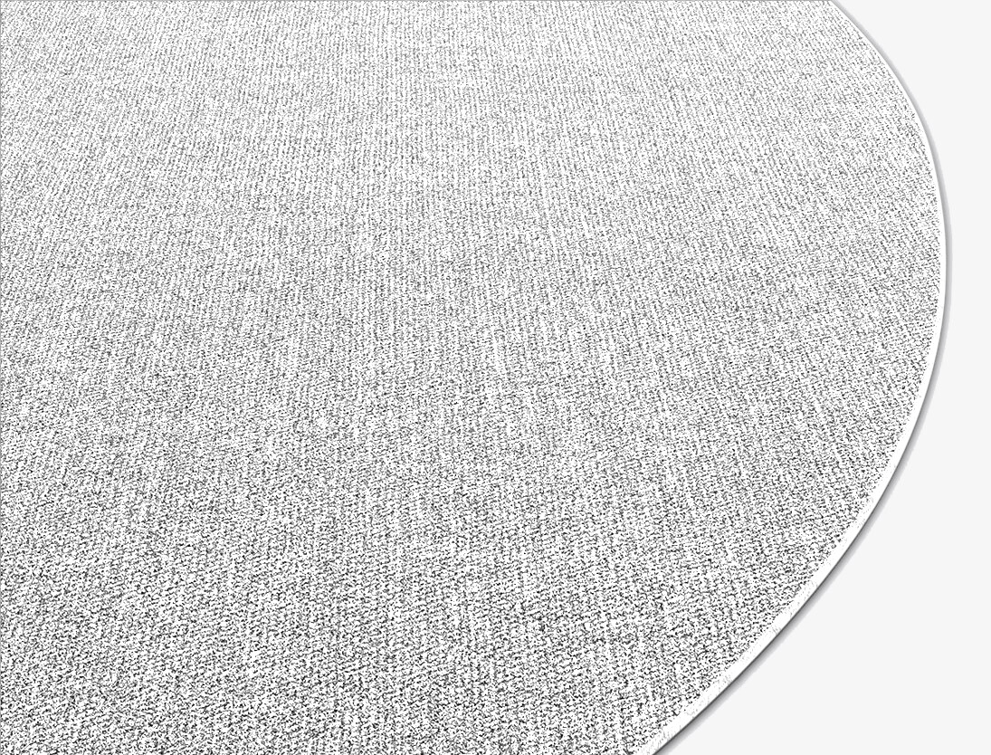 Feeble Minimalist Oval Flatweave New Zealand Wool Custom Rug by Rug Artisan