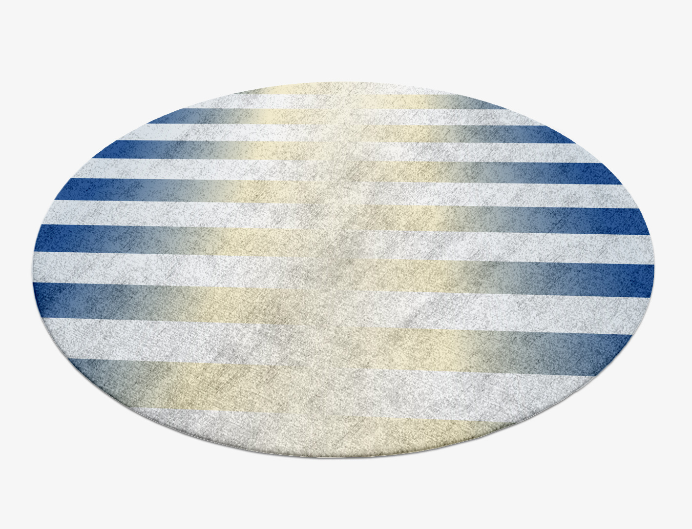 Feint Ombre Round Hand Knotted Bamboo Silk Custom Rug by Rug Artisan