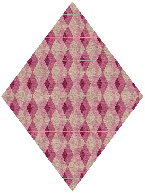 Femina Geometric Diamond Hand Knotted Tibetan Wool Custom Rug by Rug Artisan