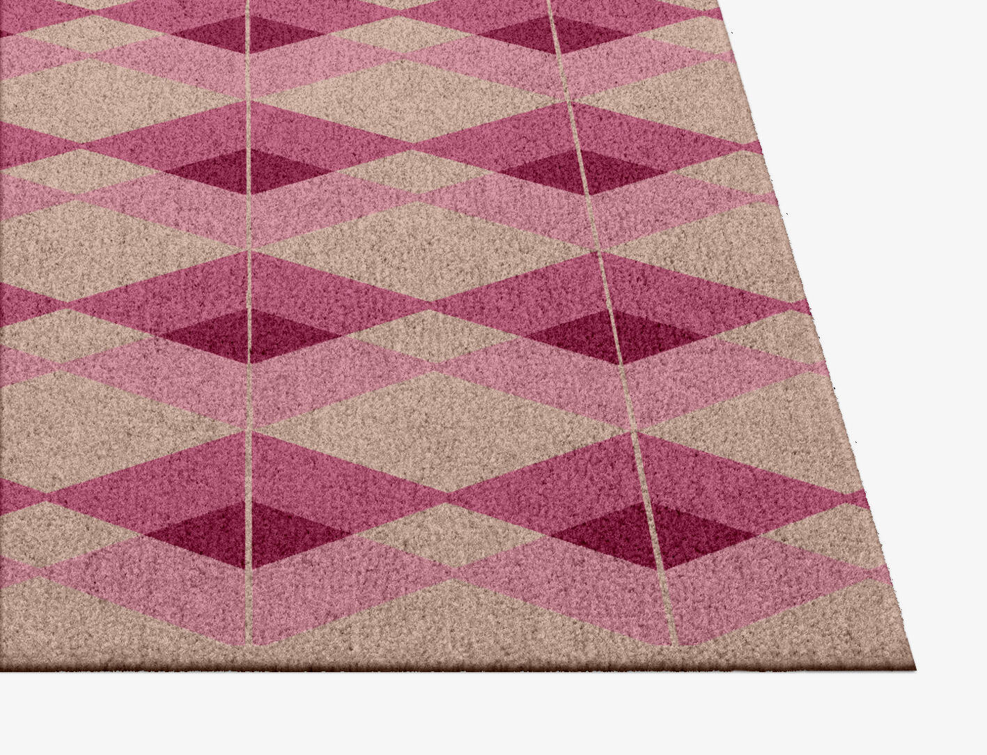 Femina Geometric Square Hand Knotted Tibetan Wool Custom Rug by Rug Artisan