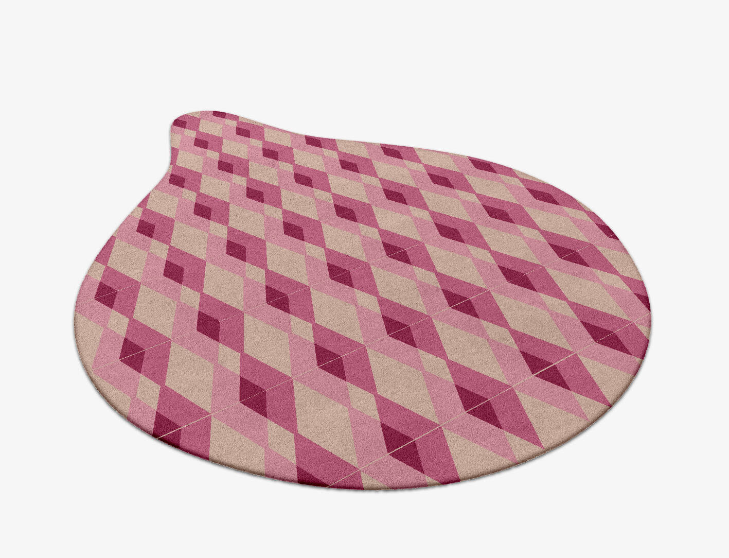 Femina Geometric Drop Hand Tufted Pure Wool Custom Rug by Rug Artisan