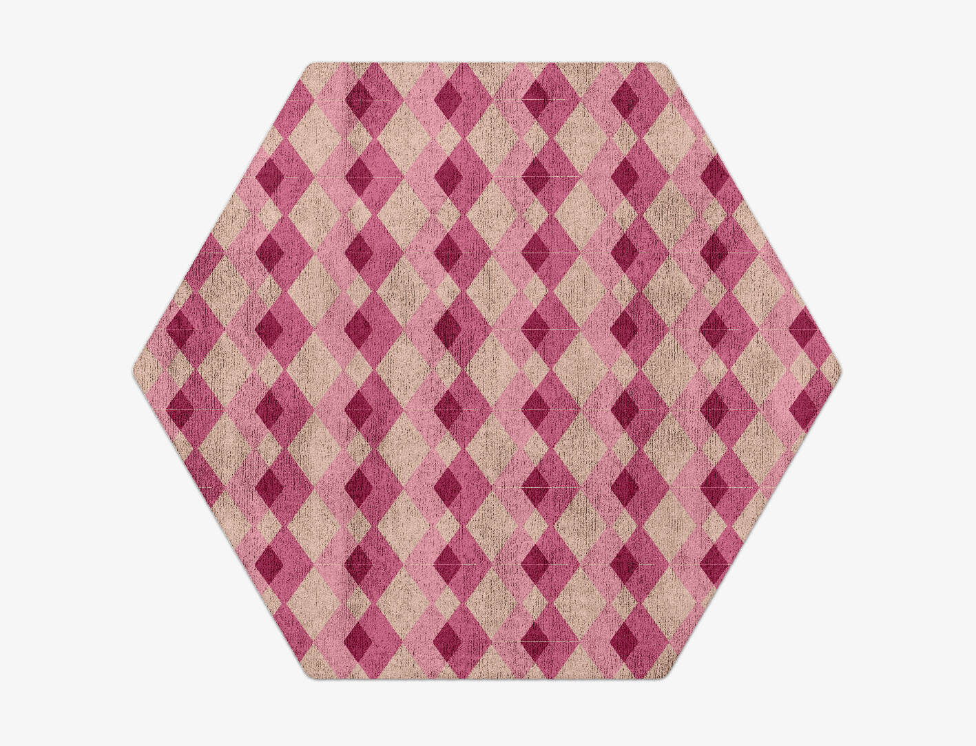 Femina Geometric Hexagon Hand Tufted Bamboo Silk Custom Rug by Rug Artisan