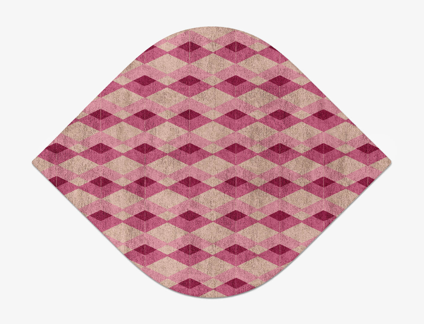 Femina Geometric Ogee Hand Tufted Bamboo Silk Custom Rug by Rug Artisan