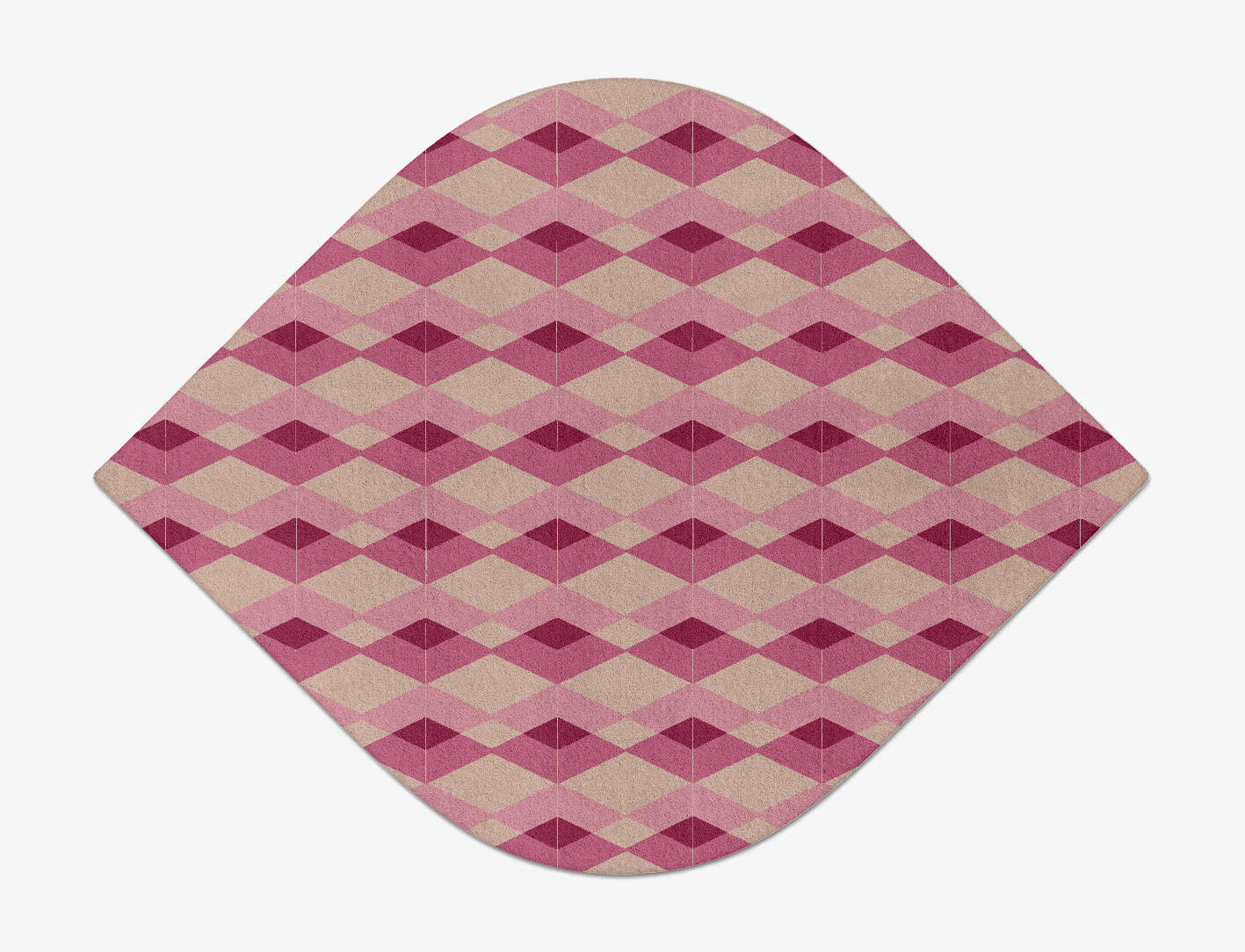 Femina Geometric Ogee Hand Tufted Pure Wool Custom Rug by Rug Artisan