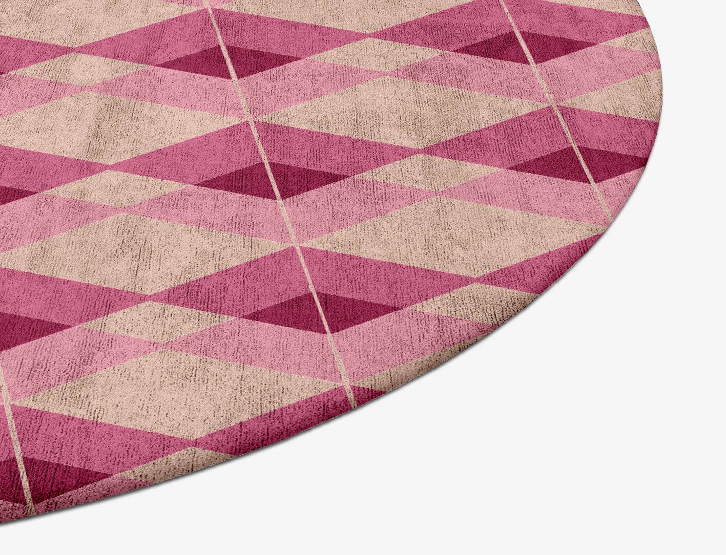 Femina Geometric Oval Hand Tufted Bamboo Silk Custom Rug by Rug Artisan