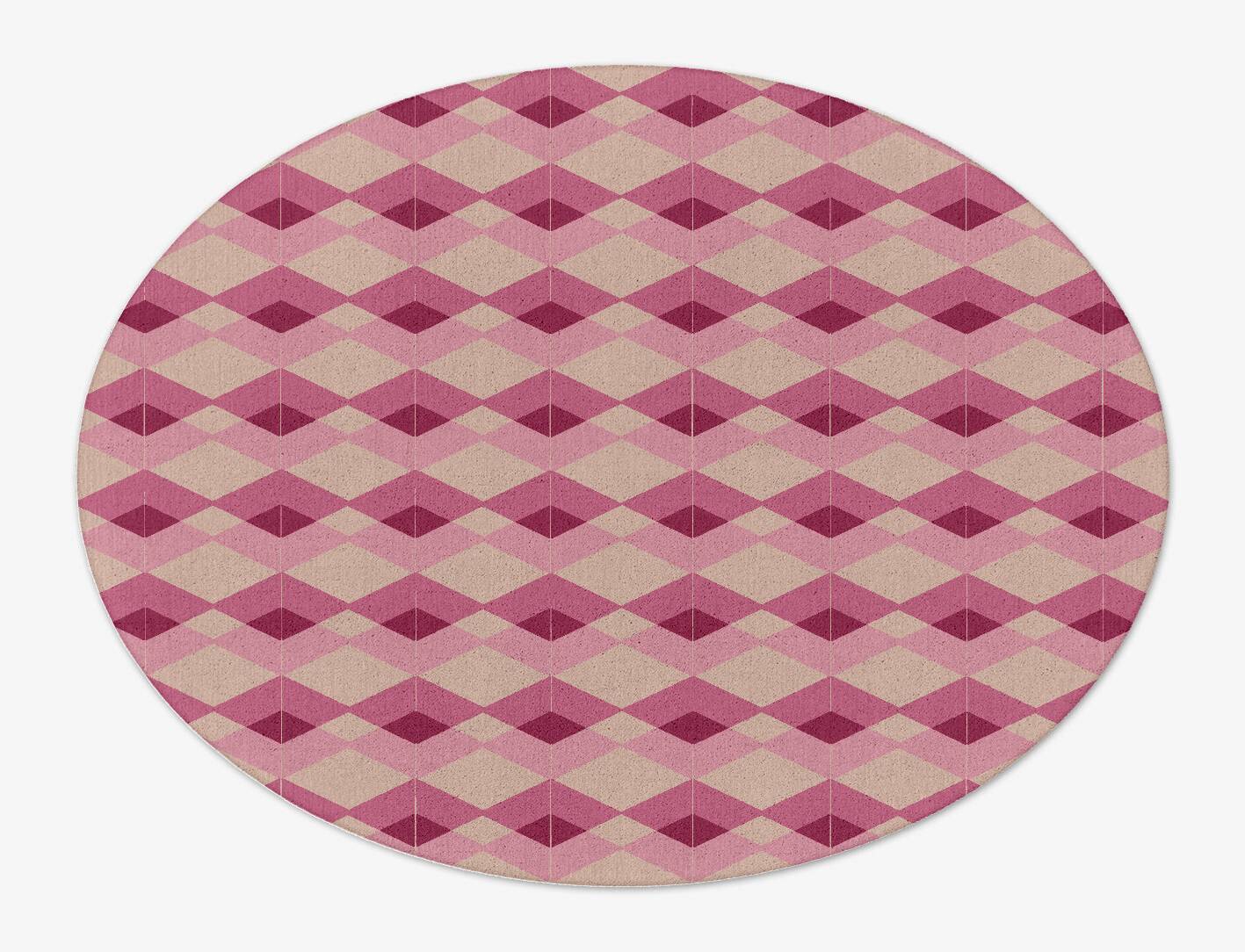 Femina Geometric Oval Hand Tufted Pure Wool Custom Rug by Rug Artisan