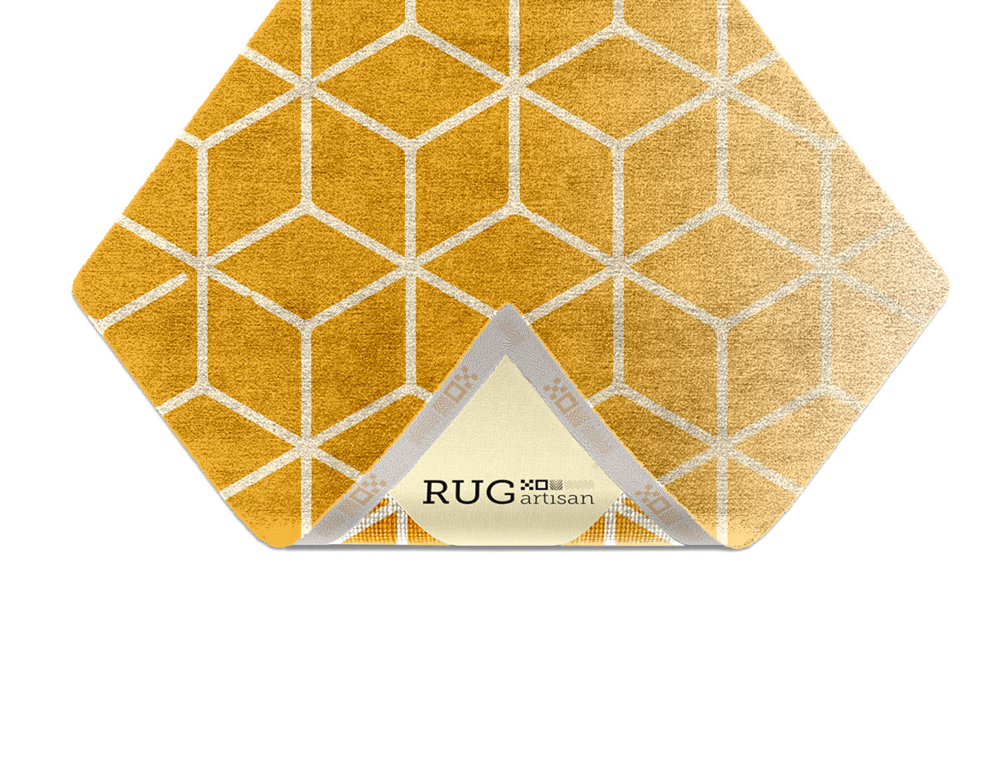 Fettle Ombre Diamond Hand Knotted Bamboo Silk Custom Rug by Rug Artisan