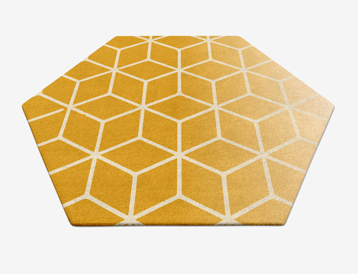 Fettle Ombre Hexagon Hand Tufted Pure Wool Custom Rug by Rug Artisan