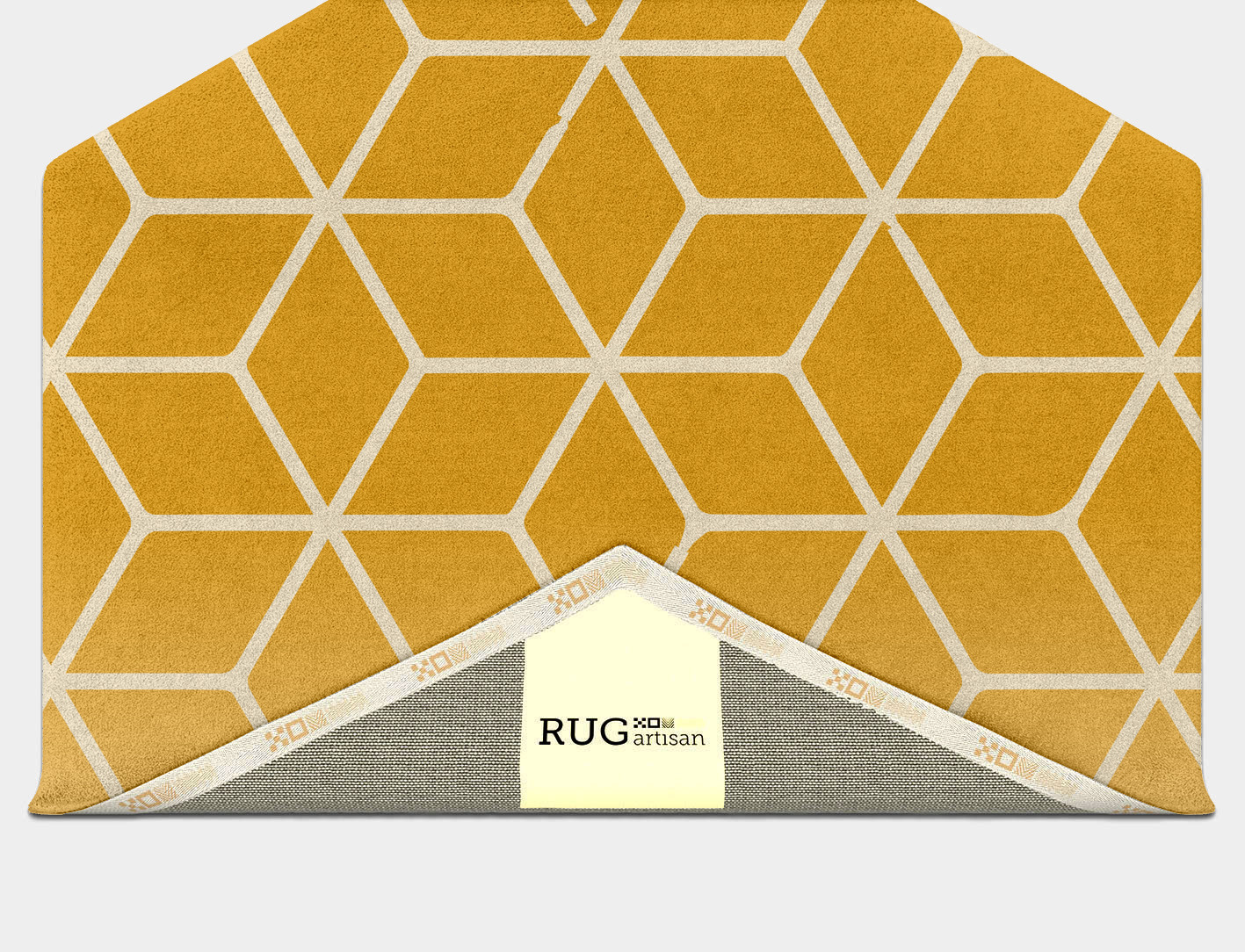 Fettle Ombre Hexagon Hand Tufted Pure Wool Custom Rug by Rug Artisan