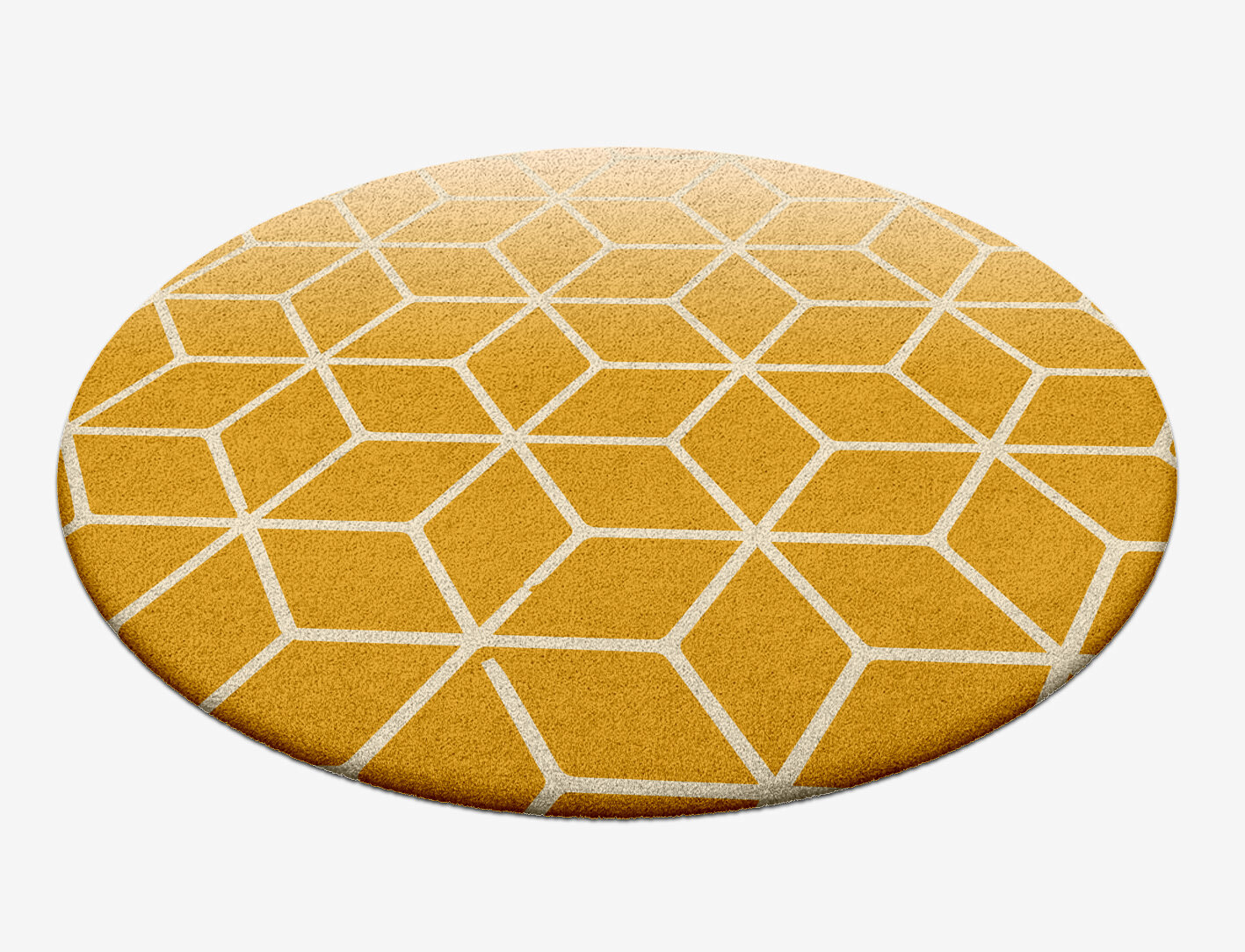 Fettle Ombre Round Hand Tufted Pure Wool Custom Rug by Rug Artisan