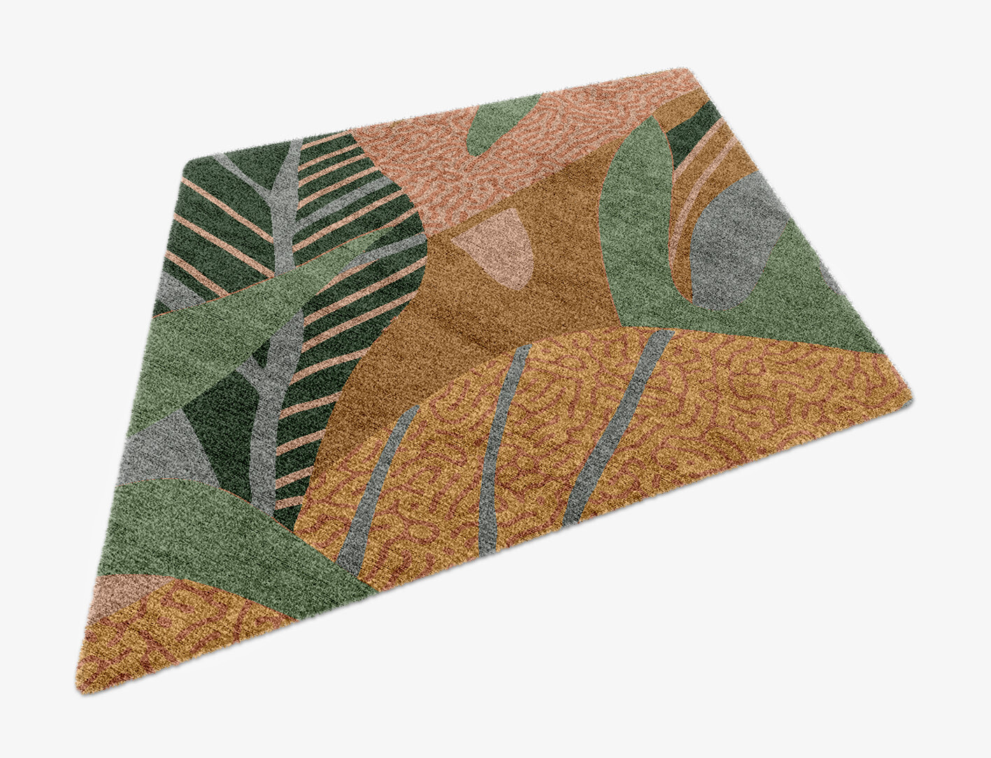 Ficus Field of Flowers Diamond Hand Knotted Bamboo Silk Custom Rug by Rug Artisan