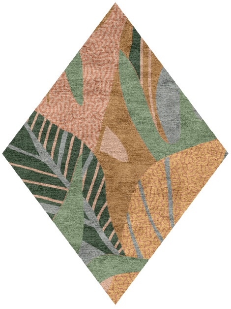 Ficus Field of Flowers Diamond Hand Knotted Bamboo Silk Custom Rug by Rug Artisan