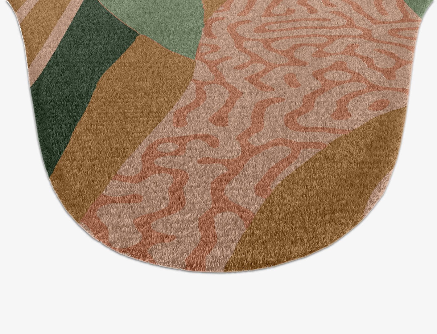 Ficus Field of Flowers Drop Hand Knotted Tibetan Wool Custom Rug by Rug Artisan
