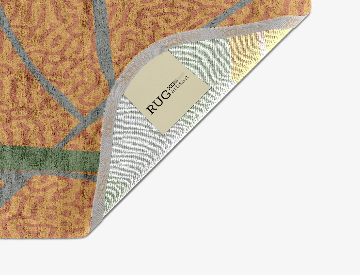 Ficus Field of Flowers Oblong Hand Knotted Bamboo Silk Custom Rug by Rug Artisan