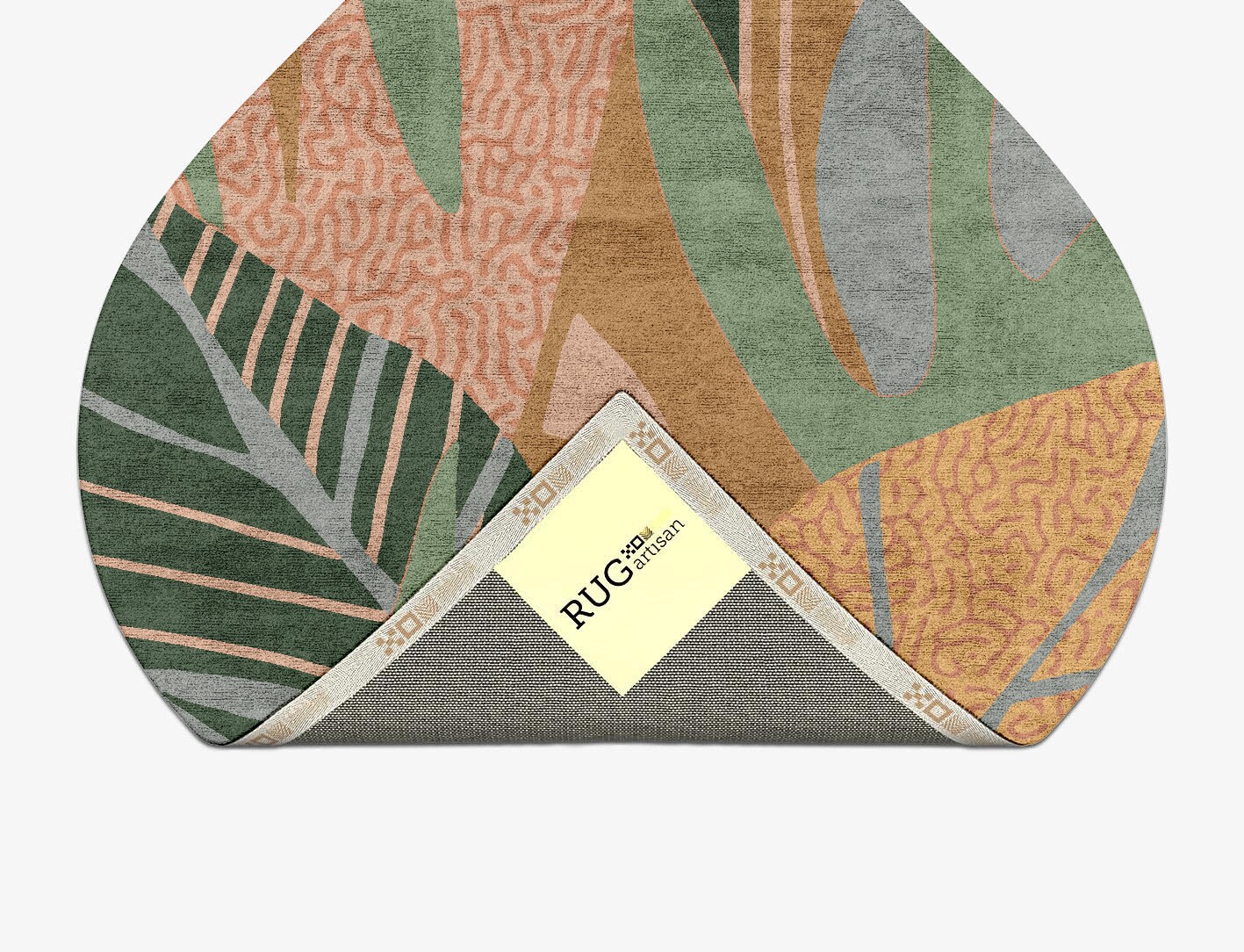 Ficus Field of Flowers Ogee Hand Tufted Bamboo Silk Custom Rug by Rug Artisan