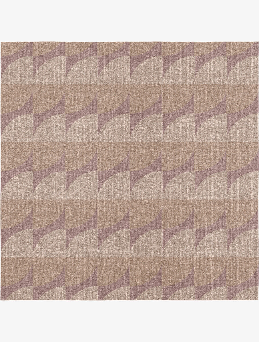 Fiddle Geometric Square Flatweave New Zealand Wool Custom Rug by Rug Artisan