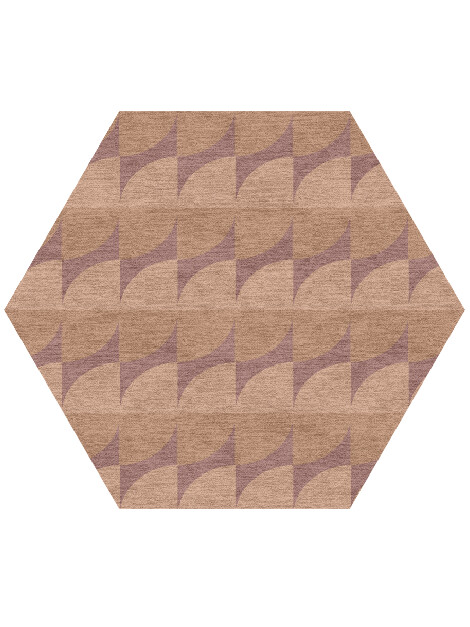 Fiddle Geometric Hexagon Hand Knotted Tibetan Wool Custom Rug by Rug Artisan