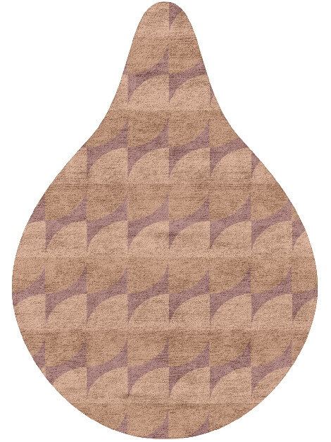 Fiddle Geometric Drop Hand Tufted Bamboo Silk Custom Rug by Rug Artisan