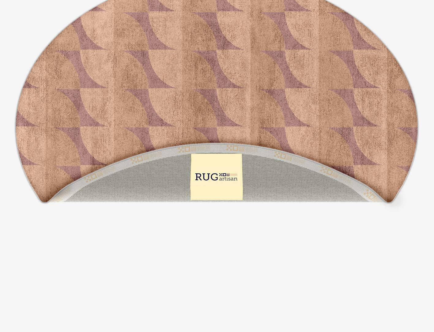 Fiddle Geometric Oval Hand Tufted Bamboo Silk Custom Rug by Rug Artisan