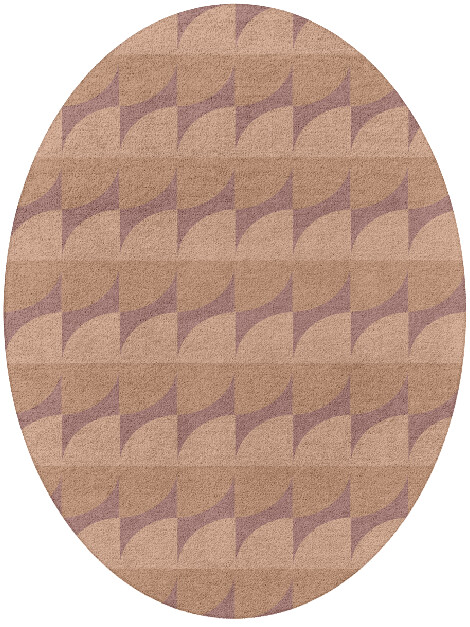 Fiddle Geometric Oval Hand Tufted Pure Wool Custom Rug by Rug Artisan