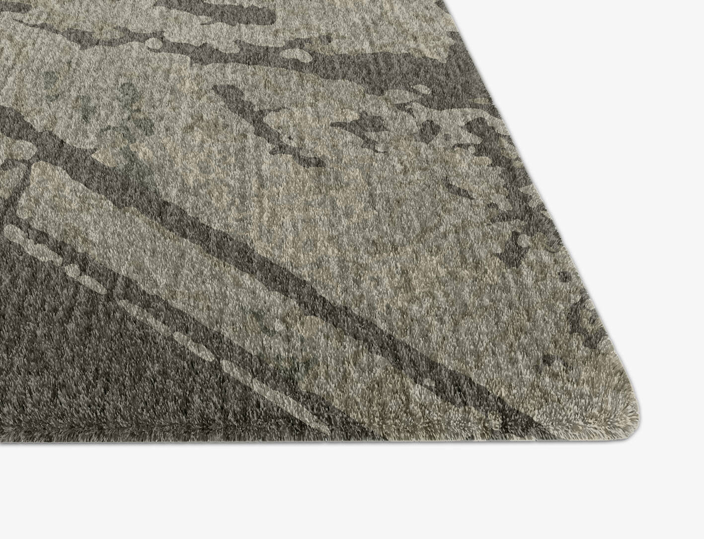 Fine Lines Brush Strokes Arch Hand Knotted Tibetan Wool Custom Rug by Rug Artisan