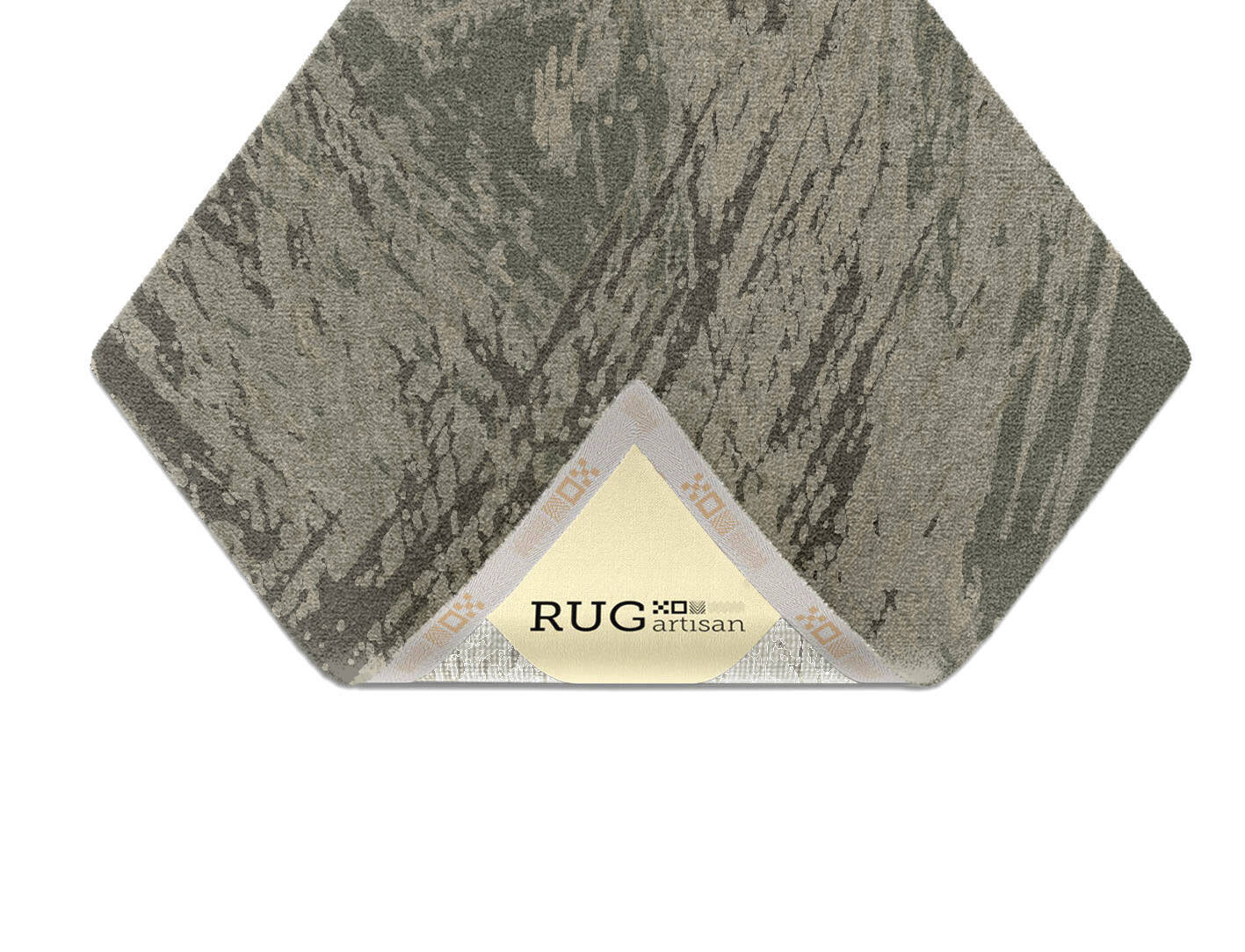 Fine Lines Brush Strokes Diamond Hand Knotted Tibetan Wool Custom Rug by Rug Artisan