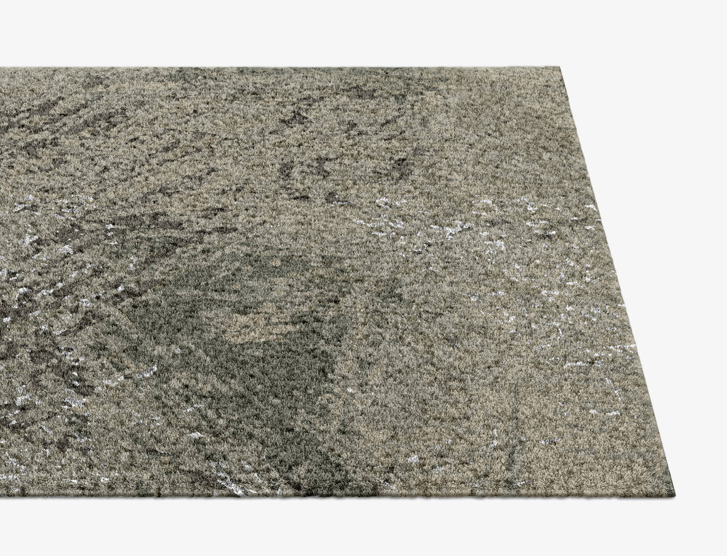 Fine Lines Brush Strokes Runner Hand Knotted Tibetan Wool Custom Rug by Rug Artisan