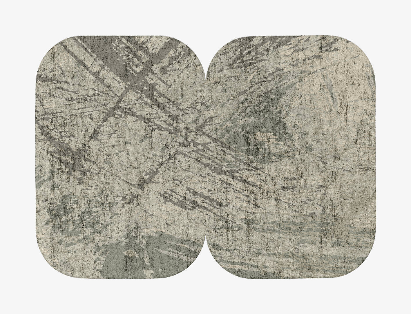 Fine Lines Brush Strokes Eight Hand Tufted Bamboo Silk Custom Rug by Rug Artisan
