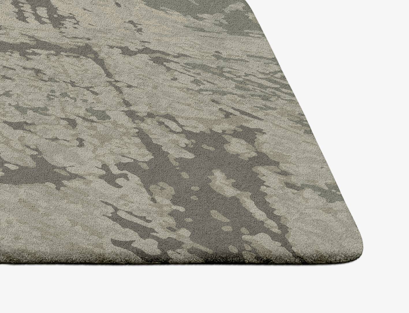 Fine Lines Brush Strokes Ogee Hand Tufted Pure Wool Custom Rug by Rug Artisan