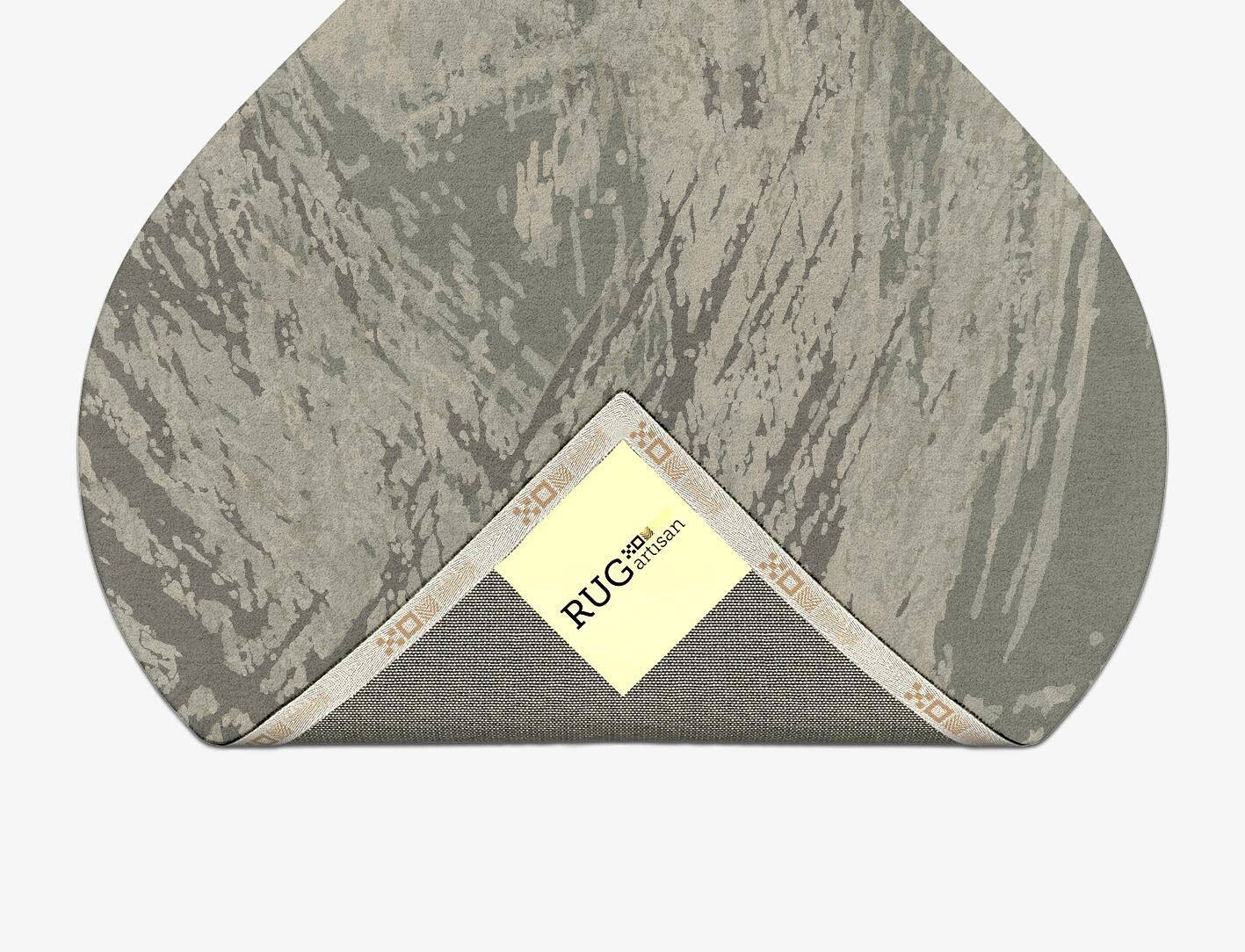 Fine Lines Brush Strokes Ogee Hand Tufted Pure Wool Custom Rug by Rug Artisan