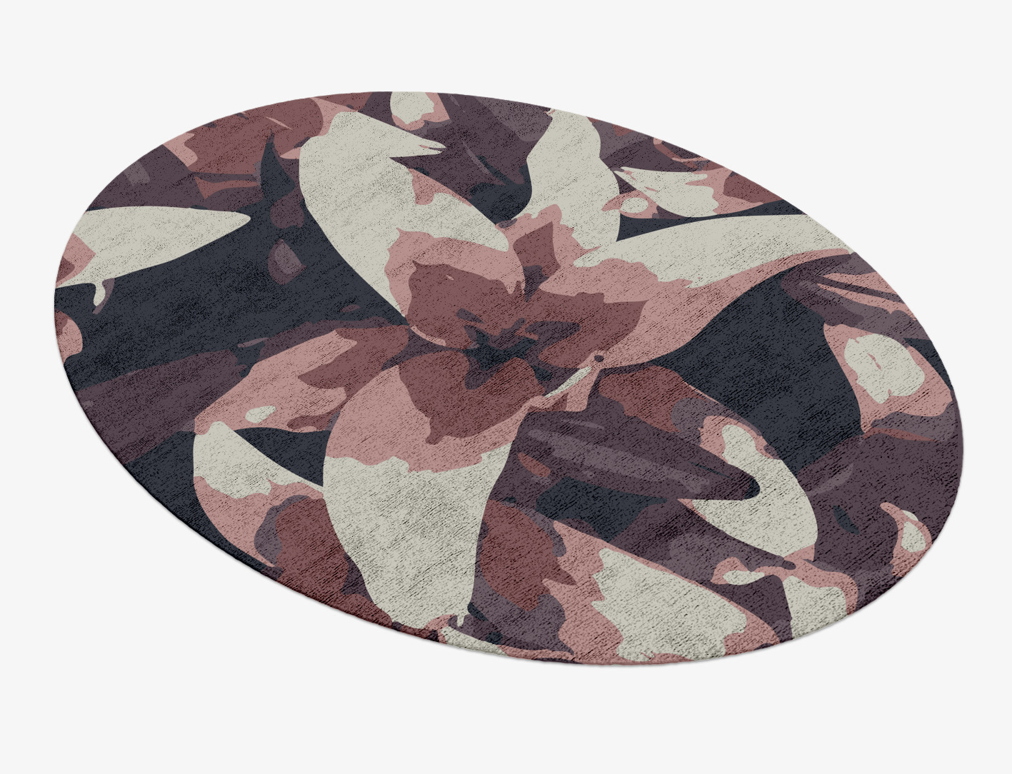 Fiorella Floral Oval Hand Knotted Bamboo Silk Custom Rug by Rug Artisan