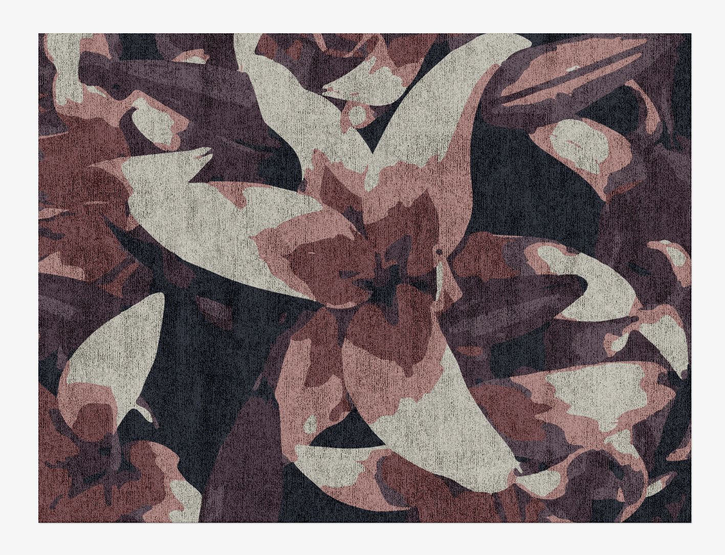 Fiorella Floral Rectangle Hand Knotted Bamboo Silk Custom Rug by Rug Artisan