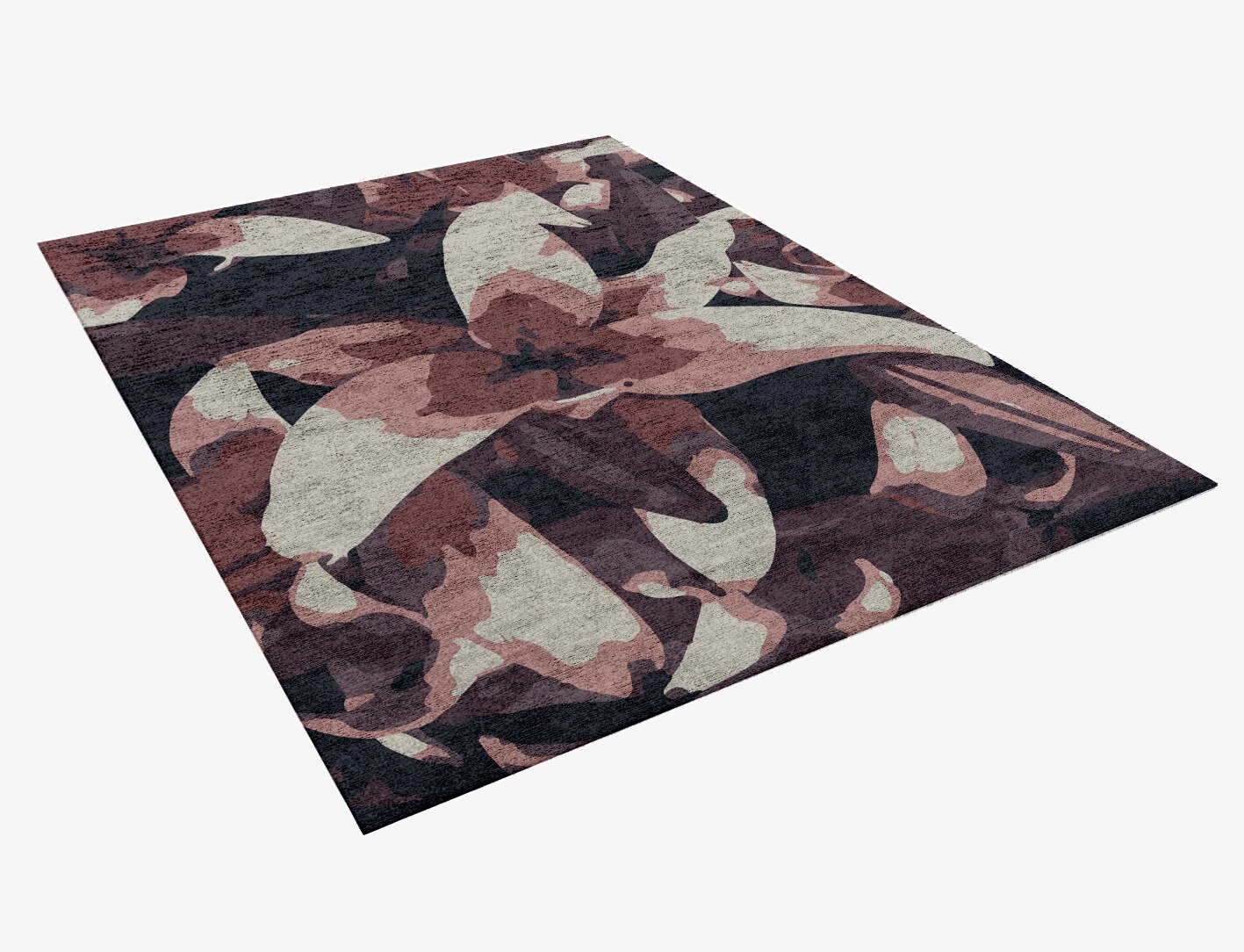 Fiorella Floral Rectangle Hand Knotted Bamboo Silk Custom Rug by Rug Artisan