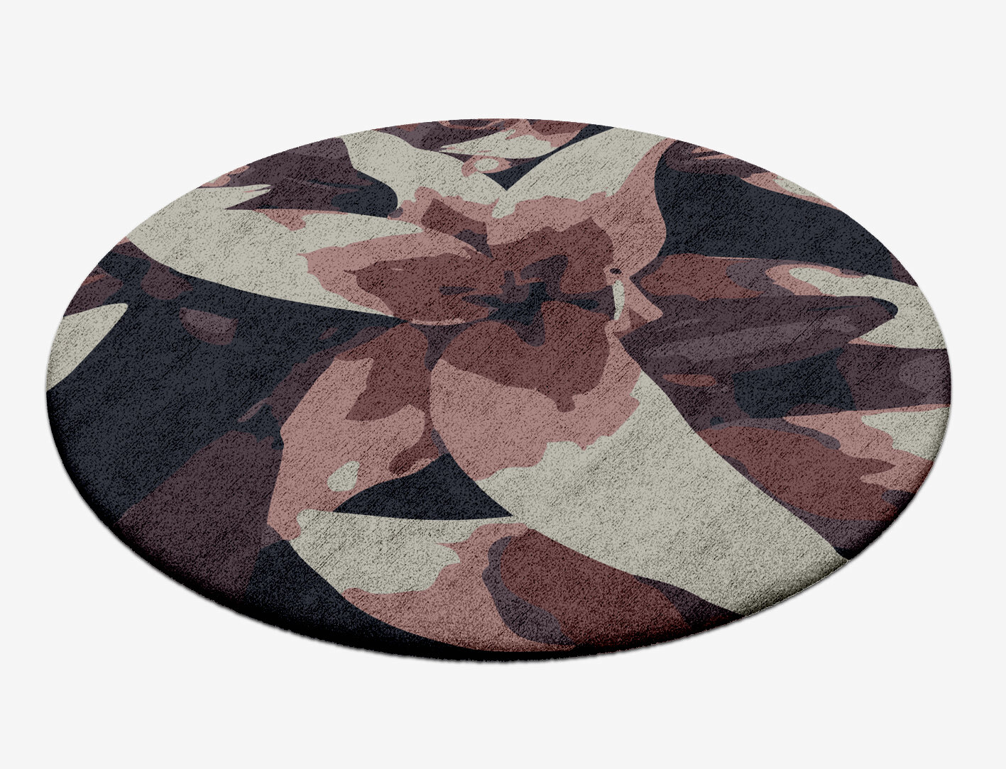 Fiorella Floral Round Hand Tufted Bamboo Silk Custom Rug by Rug Artisan