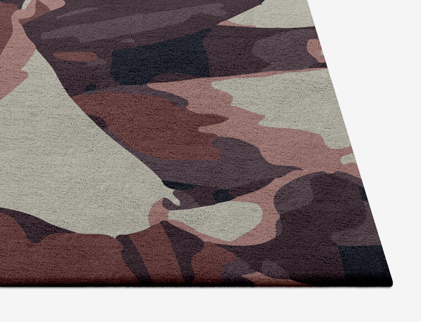 Fiorella Floral Square Hand Tufted Pure Wool Custom Rug by Rug Artisan