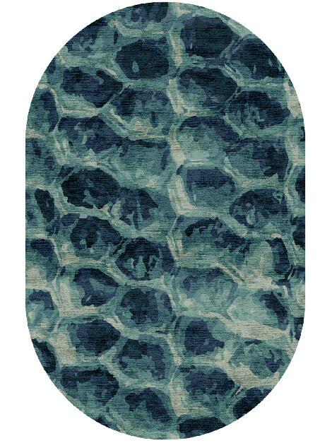Fish Scales Animal Prints Capsule Hand Knotted Bamboo Silk Custom Rug by Rug Artisan