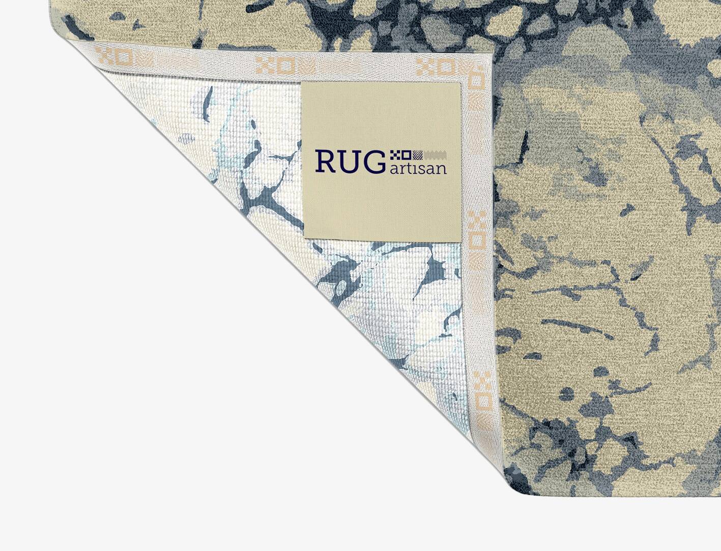 Fissure Surface Art Rectangle Hand Knotted Tibetan Wool Custom Rug by Rug Artisan