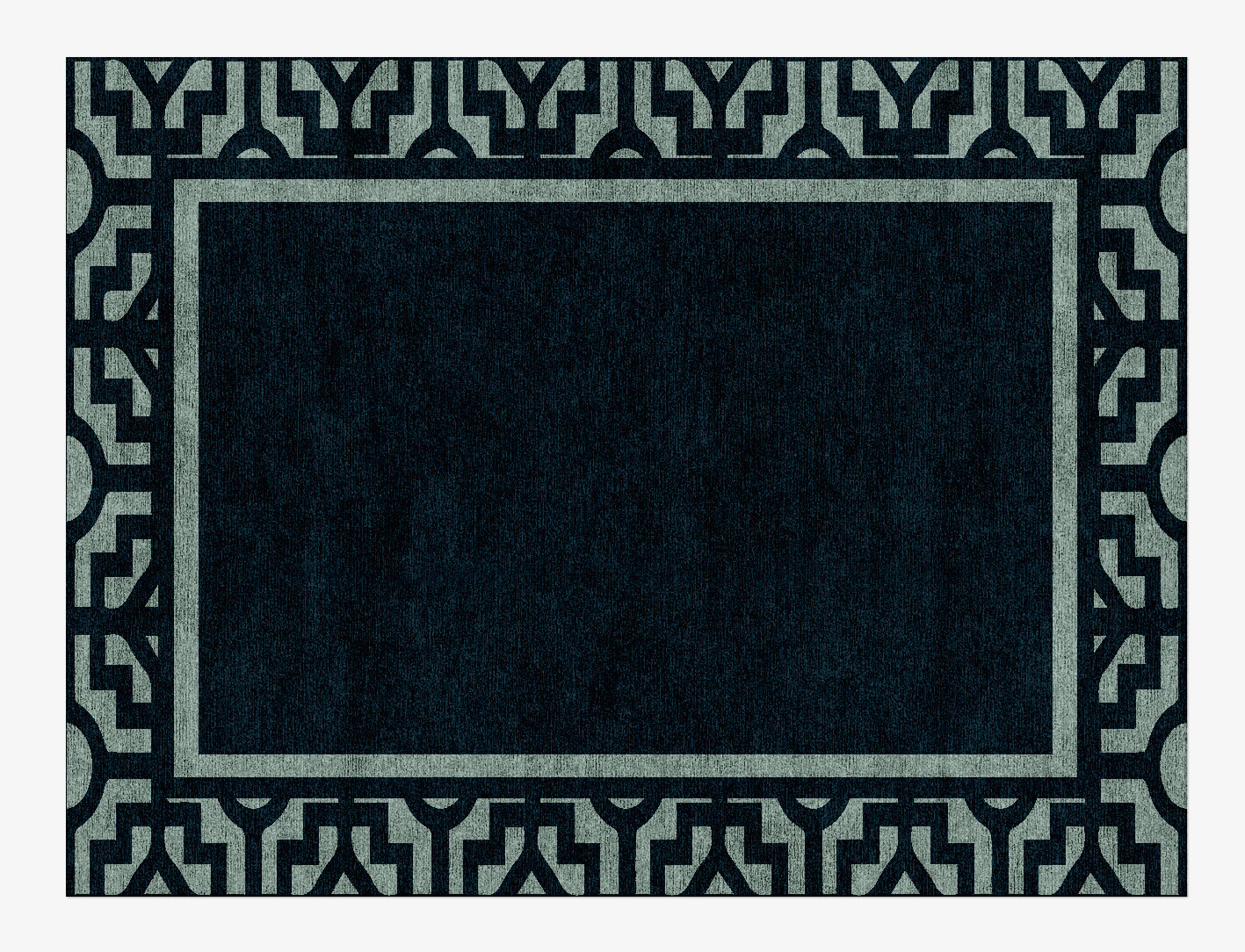 Flakey Geometric Rectangle Hand Knotted Bamboo Silk Custom Rug by Rug Artisan