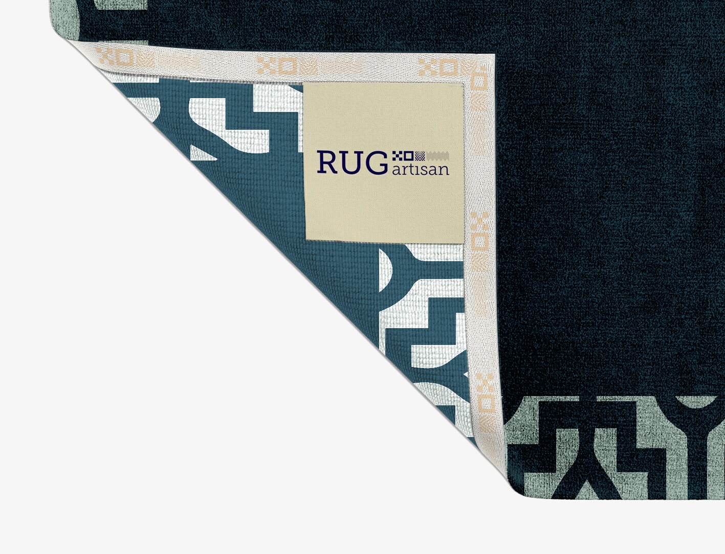 Flakey Geometric Rectangle Hand Knotted Bamboo Silk Custom Rug by Rug Artisan