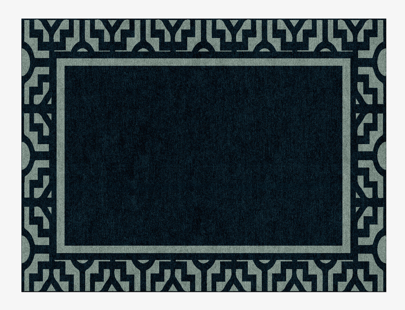 Flakey Geometric Rectangle Hand Knotted Tibetan Wool Custom Rug by Rug Artisan