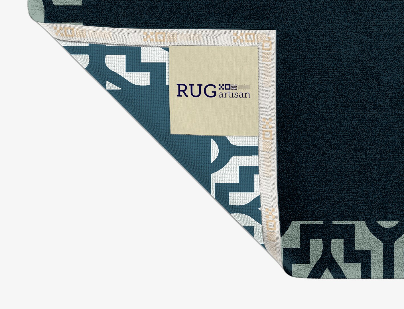 Flakey Geometric Rectangle Hand Knotted Tibetan Wool Custom Rug by Rug Artisan