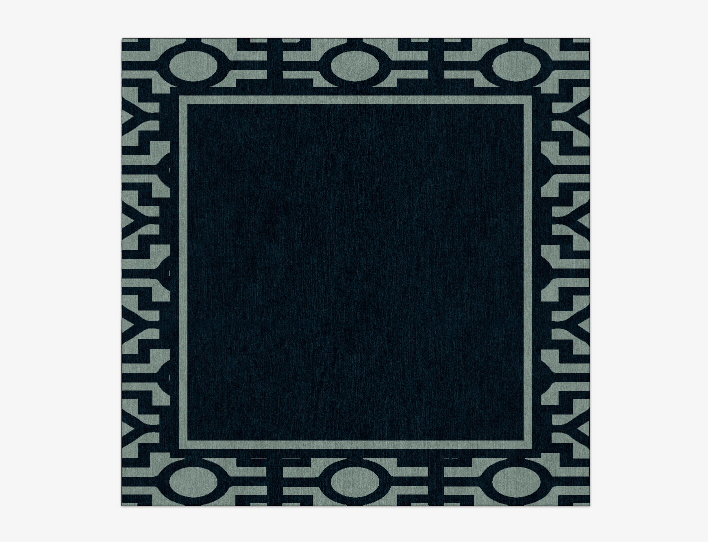 Flakey Geometric Square Hand Knotted Tibetan Wool Custom Rug by Rug Artisan