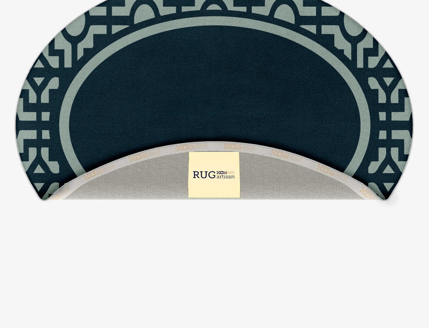 Flakey Geometric Oval Hand Tufted Pure Wool Custom Rug by Rug Artisan